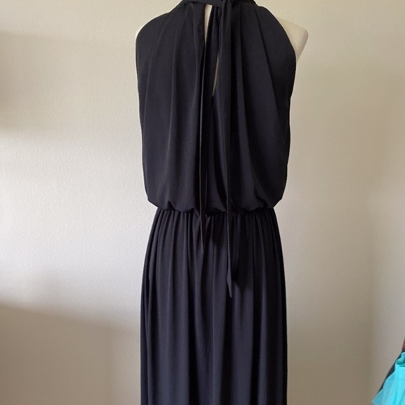 KOH KOH Black KeyHole Slimming Maxi Dress 2 - Picture 14 of 15